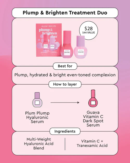GLOW RECIPE PLUMP AND BRIGHTEN DUO