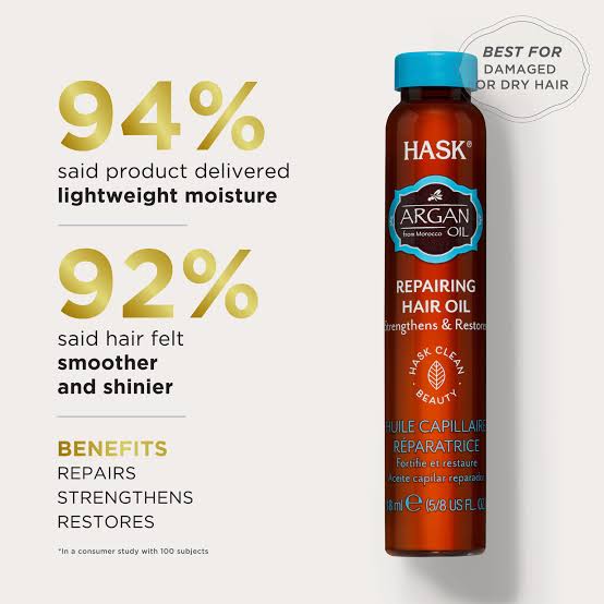 HASK ARGAN OIL REPAIRING HAIR OIL 18ml