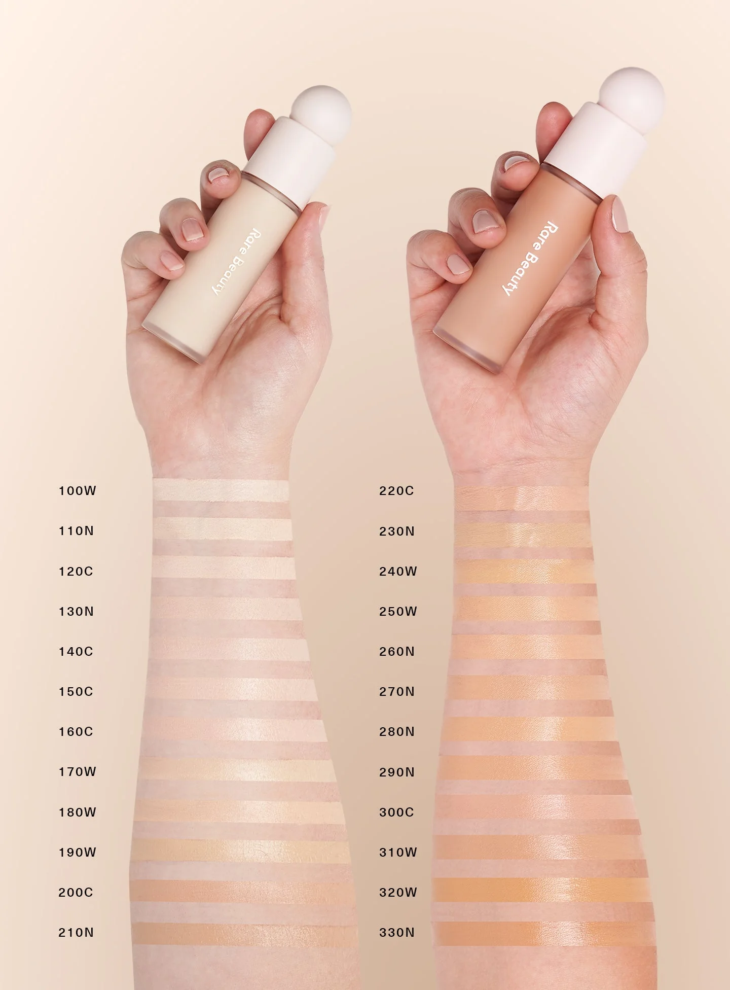 Rare Beauty Liquid Touch Weightless Foundation 140c shade