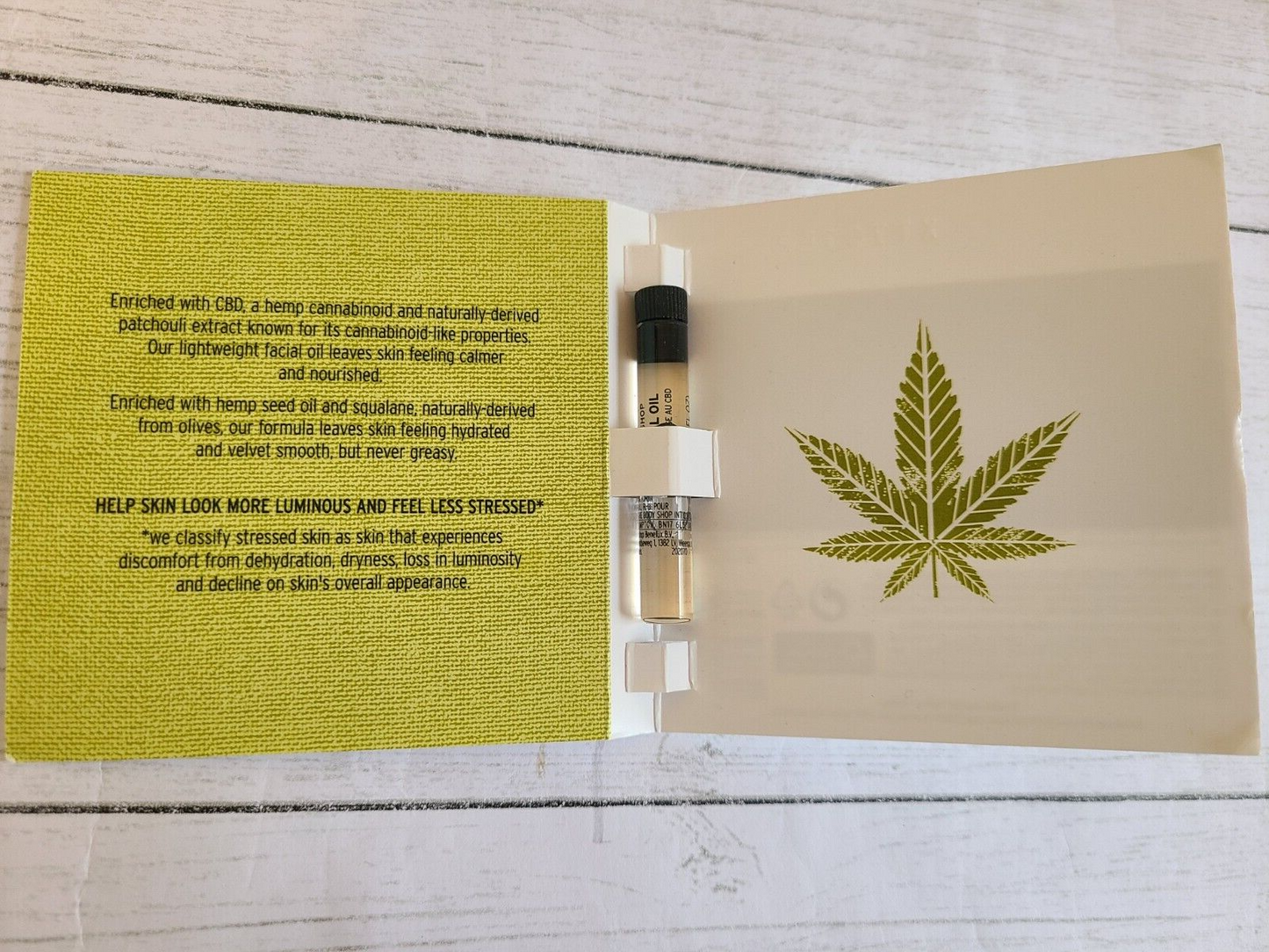 The Body Shop CBD Facial oil 1ml