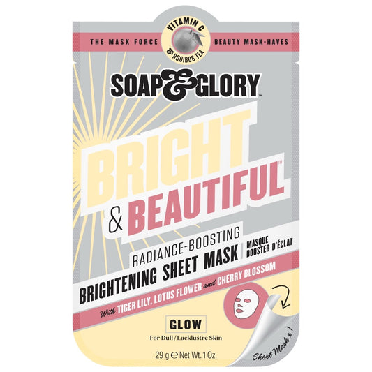 SOAP AND GLORY
BRIGHTENING SHEET FACE MASK