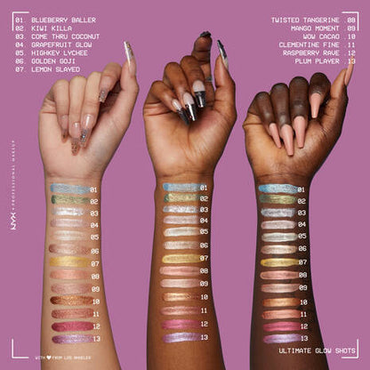 NYX ULTIMATE GLOW SHOTS LIQUID EYESHADOW