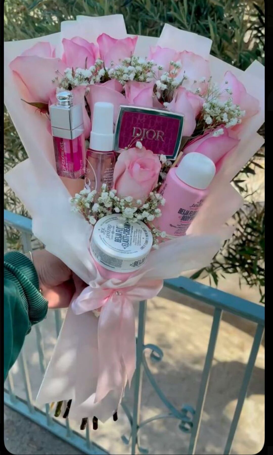 Customizable makeup/ skincare bouquet