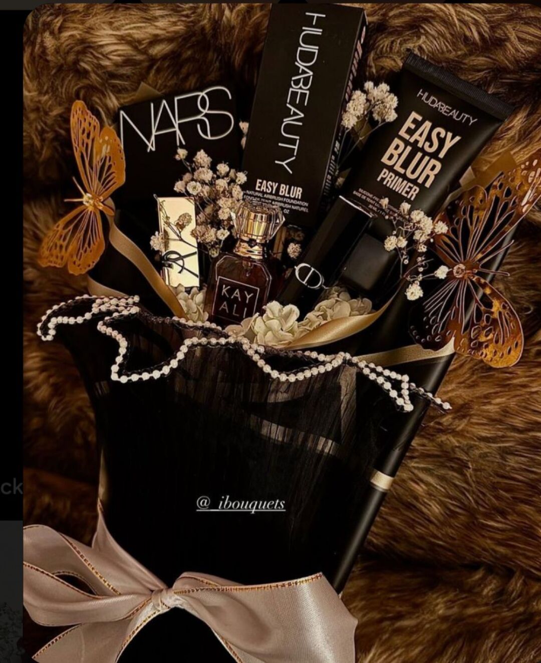 Customizable makeup/ skincare bouquet