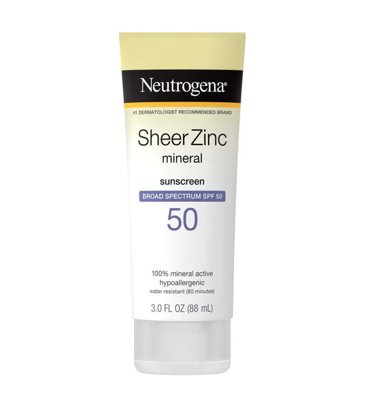 Neutrogena Sheer Zinc Mineral Sunscreen SPF 50