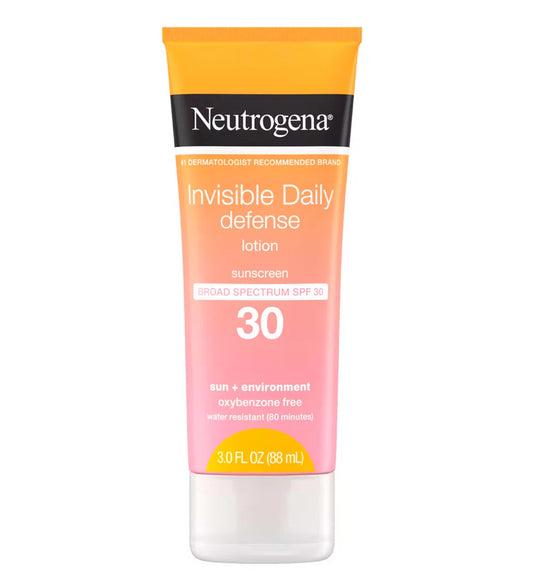 Neutrogena Invisible Daily Defense Sunscreen Lotion SPF 30